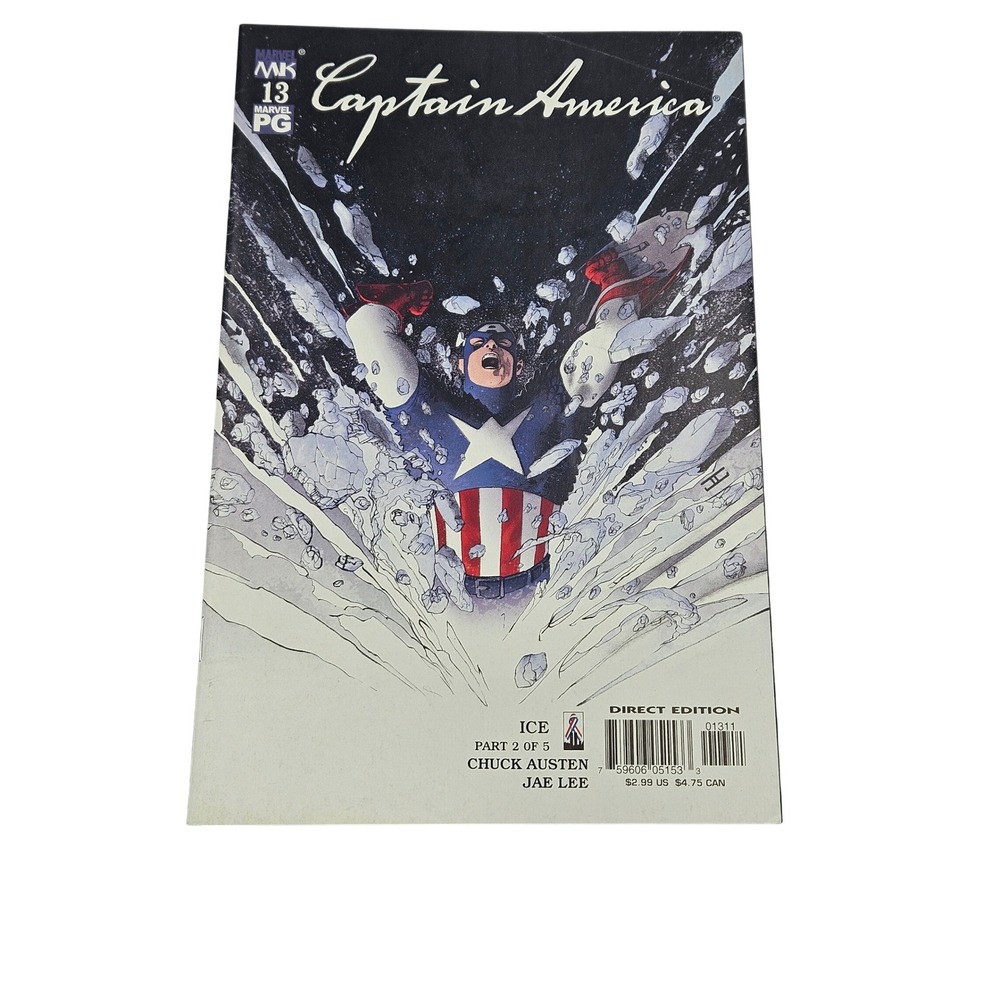 Marvel Captain America Comic Book‎ Issue #13 Jae Lee Cover Direct Edition
